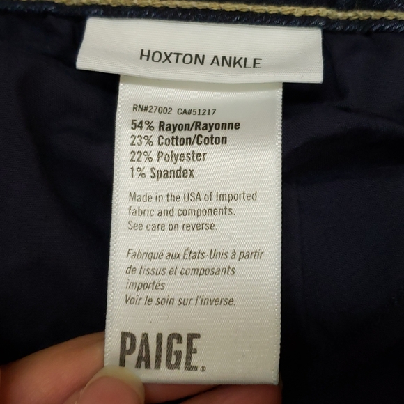 🎉HP🎉Like new! Paige hoxton ankle jean, size 32 - Picture 7 of 8